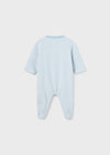 Tutina pigiama fresco cotone neonato Mayoral Newborn azzurro "Macchinine"