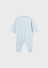 Tutina pigiama fresco cotone neonato Mayoral Newborn azzurro "Macchinine"