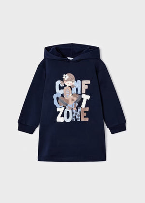 Vestito caldo cotone blu bambina Mayoral "Comfortzone" - ErreGiModaBimbo