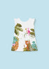 Vestito fresco cotone neonata Mayoral bianco stampa "Jungle"