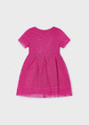 Vestito guipur bambina Mayoral fucsia