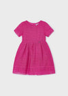 Vestito guipur bambina Mayoral fucsia