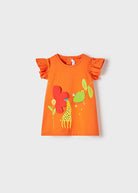 Vestito Play neonata Mayoral arancio giraffa - ErreGiModaBimbo