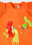 Vestito Play neonata Mayoral arancio giraffa - ErreGiModaBimbo