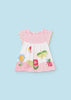 Vestito stampato neonata Mayoral Newborn cuccinelle e farfalle